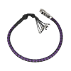 Dream Apparel 42in Get Back Whip Black Purple Monkey Fist Skulls