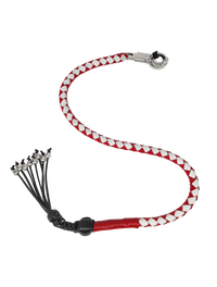 Dream Apparel 42in Get Back Whip Red White Monkey Fist Skulls