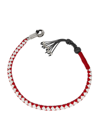 Dream Apparel 42in Get Back Whip Red White Monkey Fist Skulls