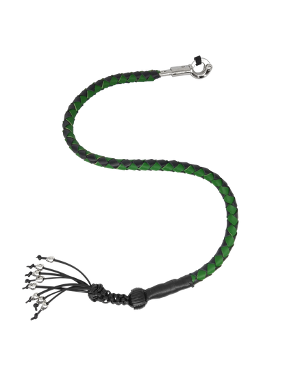 Dream Apparel 36in Get Back Whip Black Green Monkey Fist