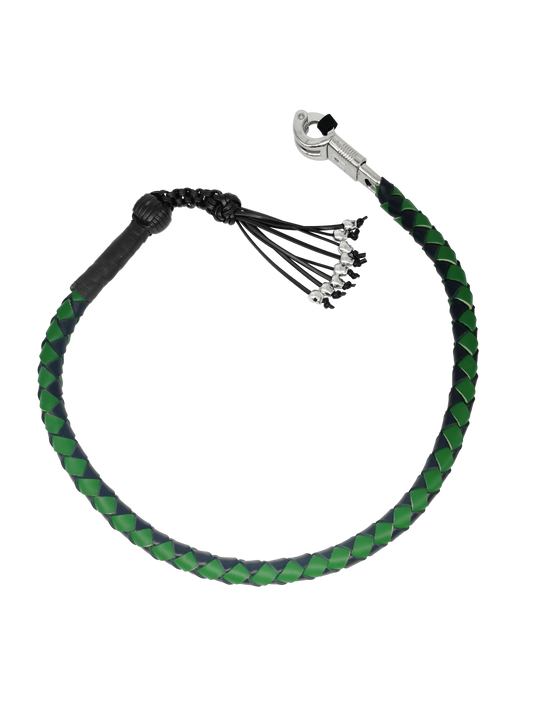 Dream Apparel 36in Get Back Whip Black Green Monkey Fist