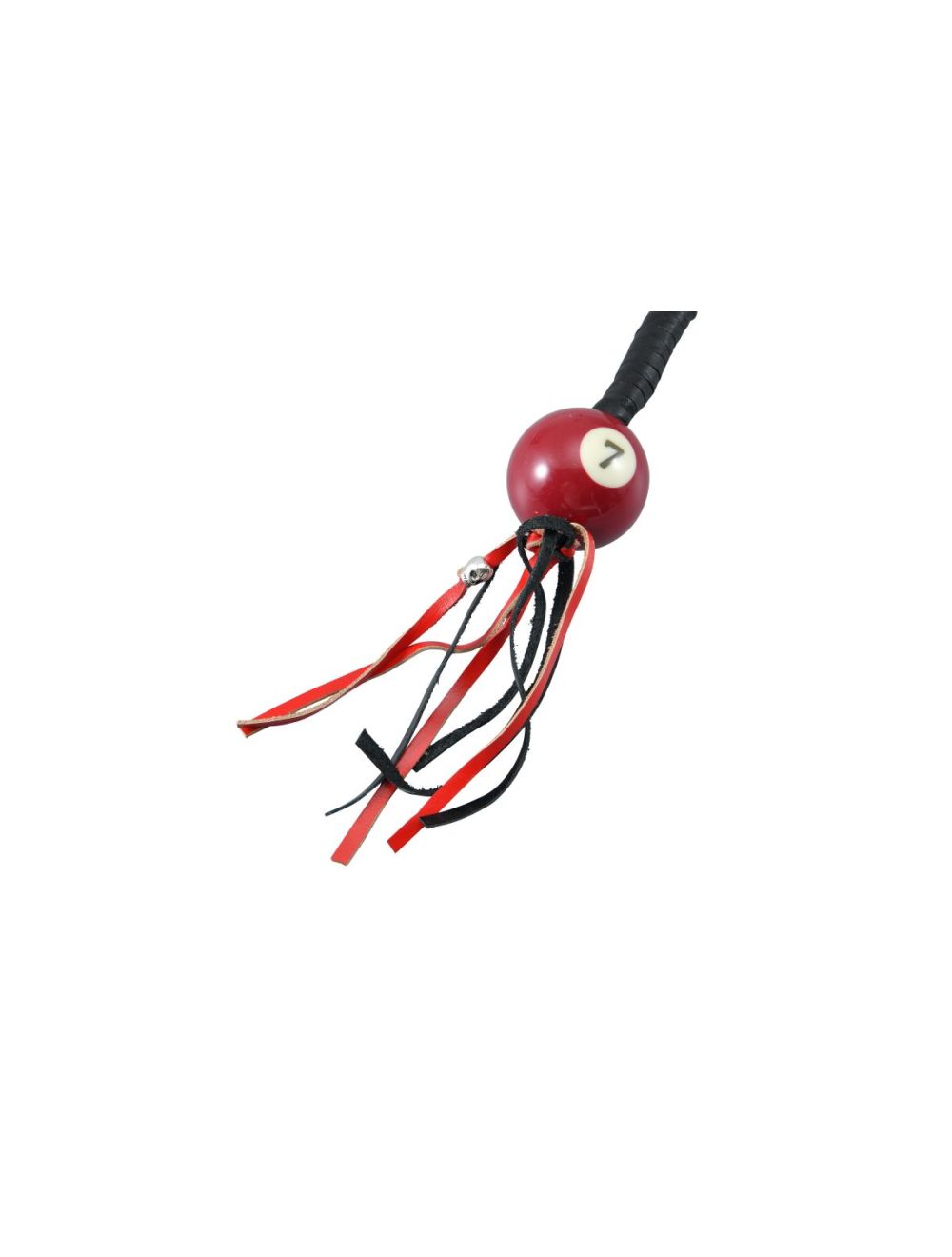 Dream Apparel Get Back Whip 36in Leather Red Pool Ball No 7