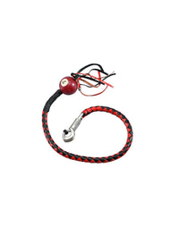 Dream Apparel Get Back Whip 36in Leather Red Pool Ball No 7