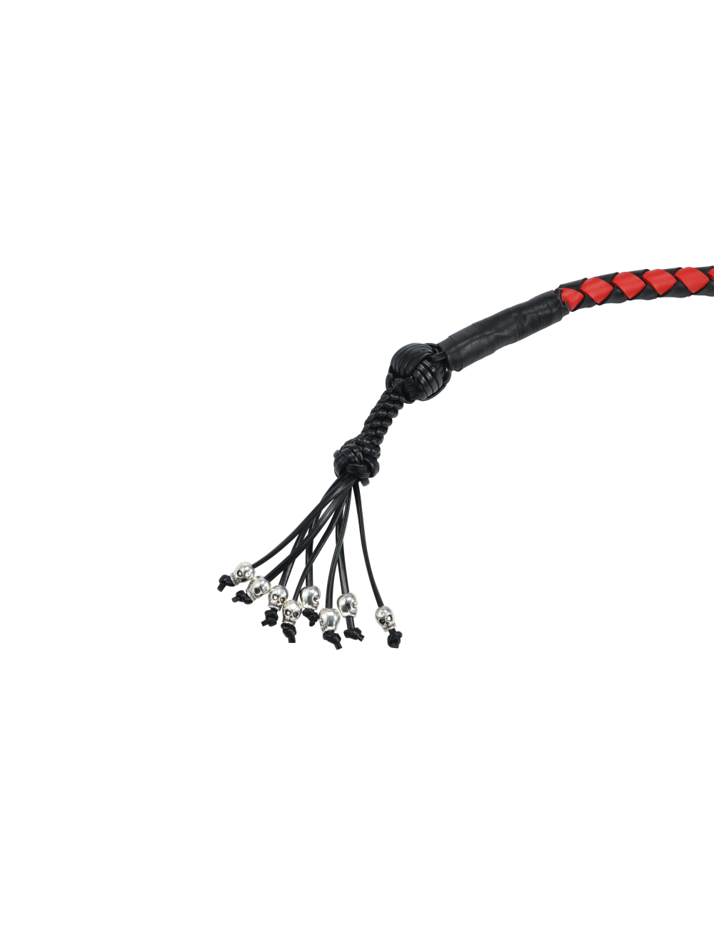 Dealer Leather Get Back Whip Braided Leather Motorcycle Accessory Black