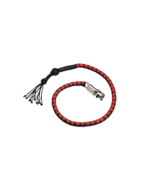 Dealer Leather Get Back Whip Braided Leather Motorcycle Accessory Black