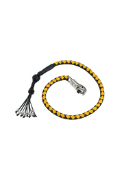 Dealer Leather Get Back Whip Motorcycle Accessory Black/Black