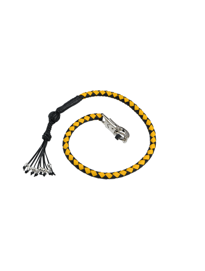 Dealer Leather Get Back Whip Motorcycle Accessory Black/Black