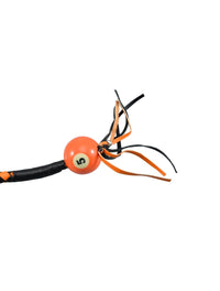 Dealer Leather Get Back Whip 36 Inch Black and Orange