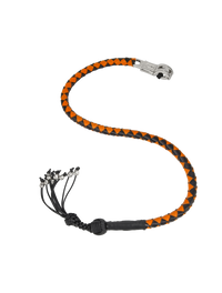 Dream Apparel Get Back Whip 42in Black/Orange Monkey Fist Skulls