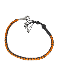 Dream Apparel Get Back Whip 42in Black/Orange Monkey Fist Skulls