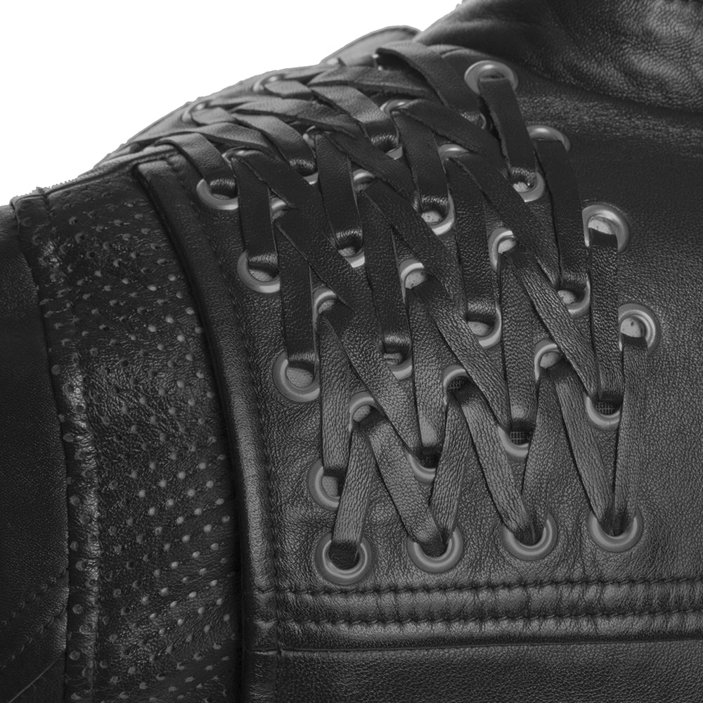 Black Widow - Women's Leather Motorcycle Jacket