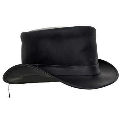 Dream Apparel Men's Black Premium Leather Western Cowboy Hat