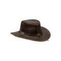 Dream Apparel Men's Brown Premium Leather Western Cowboy Hat