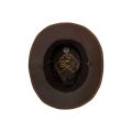 Dream Apparel Men's Brown Premium Leather Western Cowboy Hat
