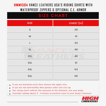Men's Riding Shirts with Waterproof Zippers & C.E. Armor