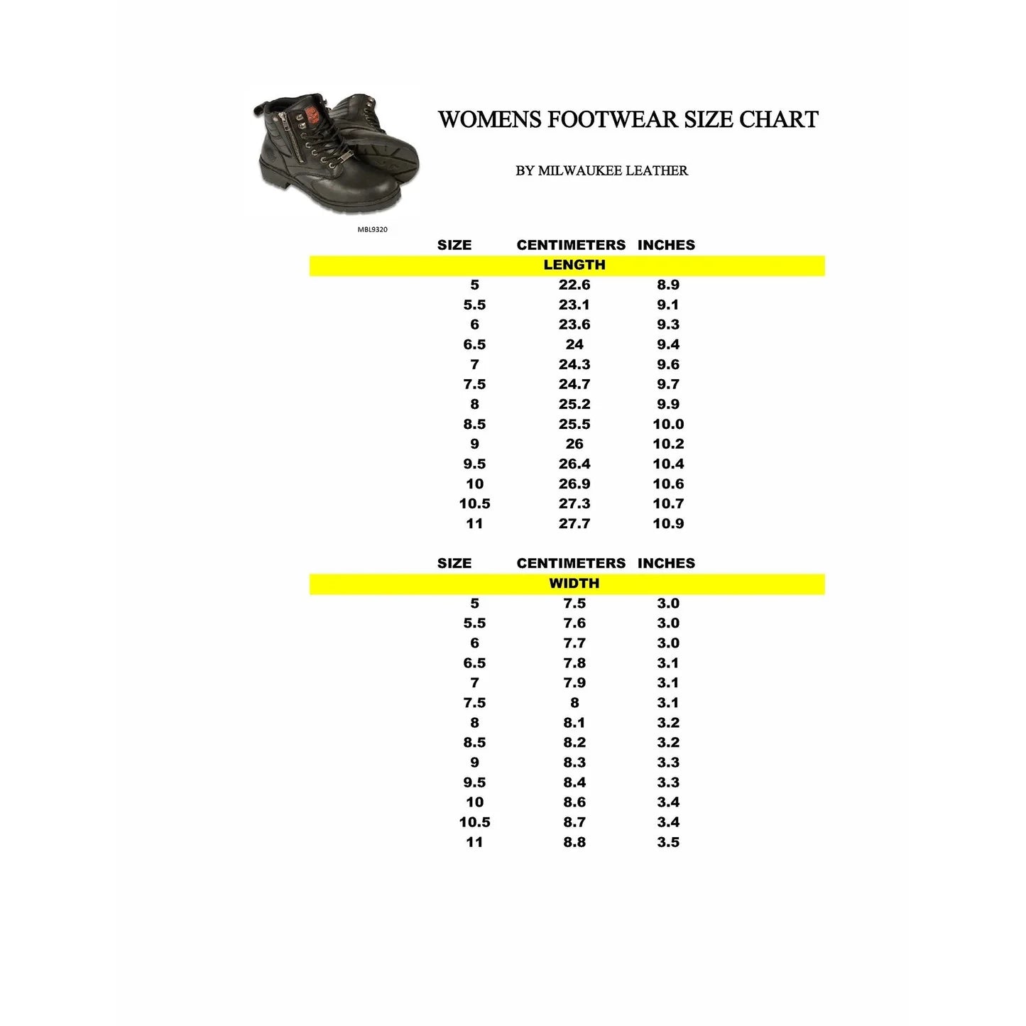 Size Guide – Footmaster