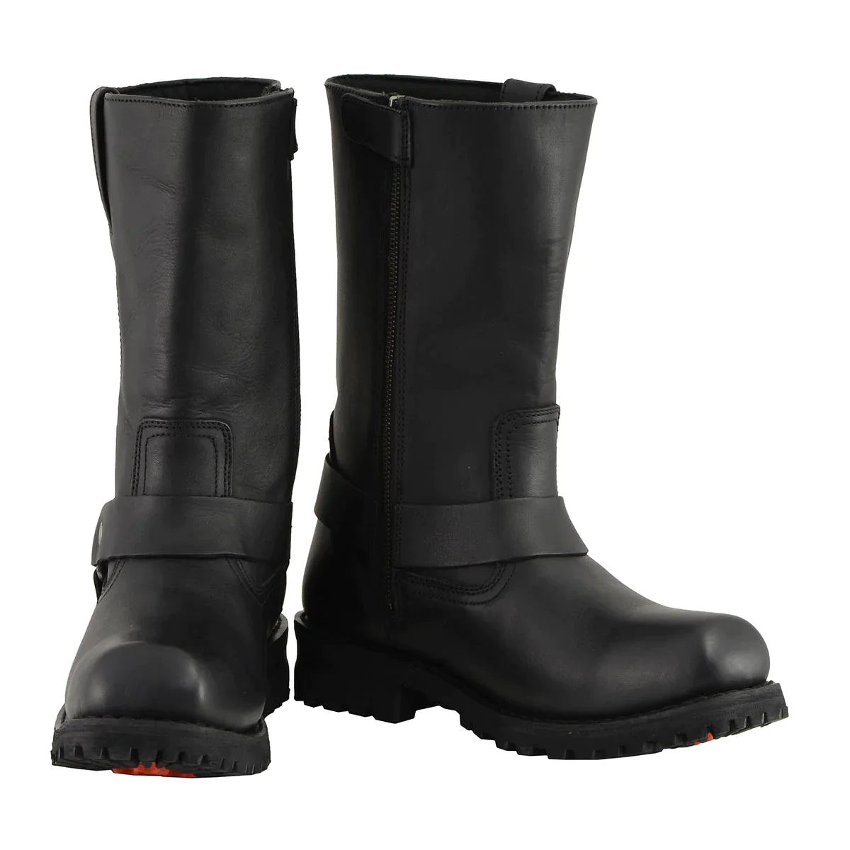 Men's Black 'Wide-Width' 11-inch Classic Square Toe Harness Boots