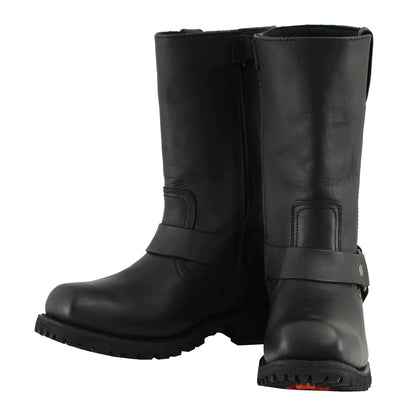 Men's Black 'Wide-Width' 11-inch Classic Square Toe Harness Boots