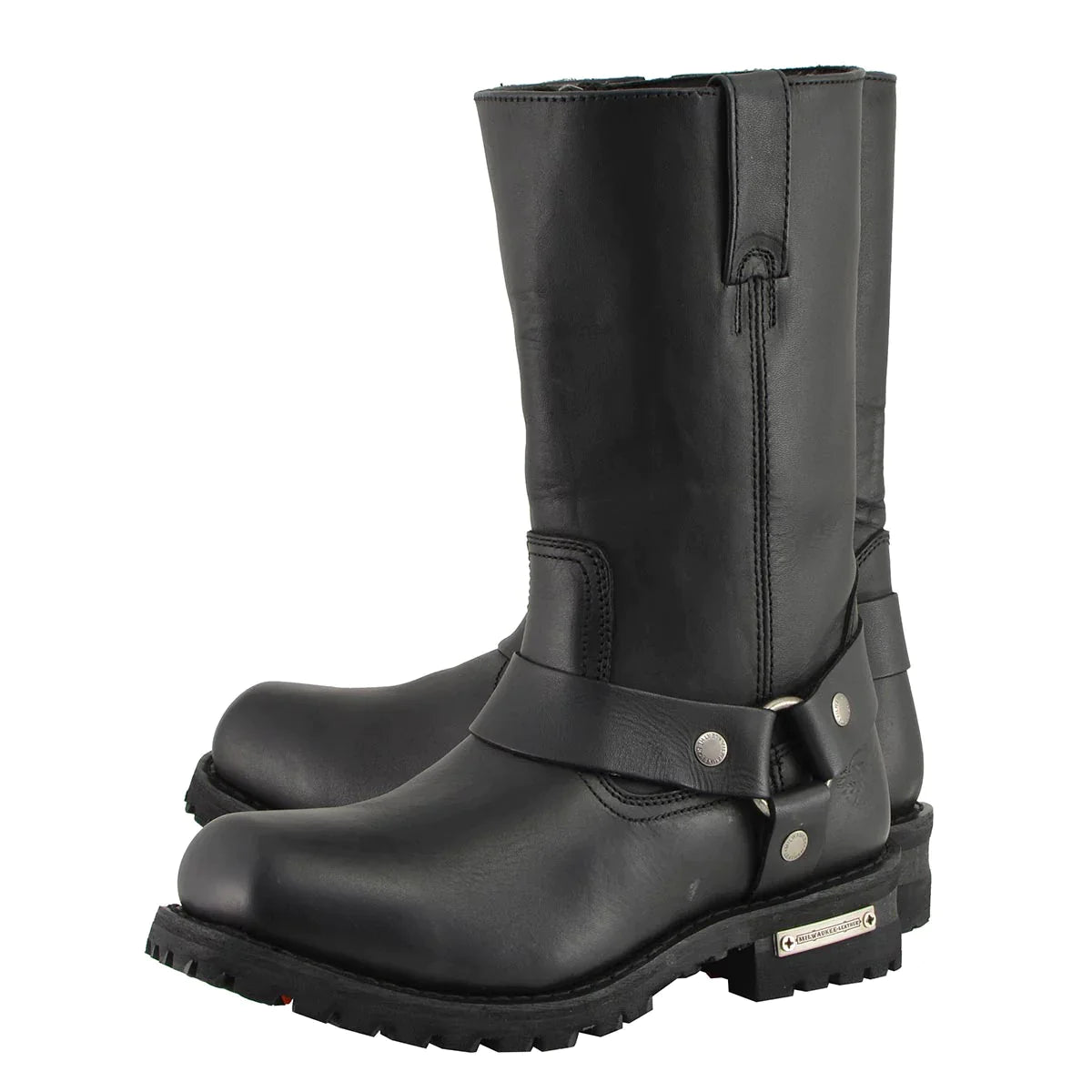 Men's Black 'Wide-Width' 11-inch Classic Square Toe Harness Boots