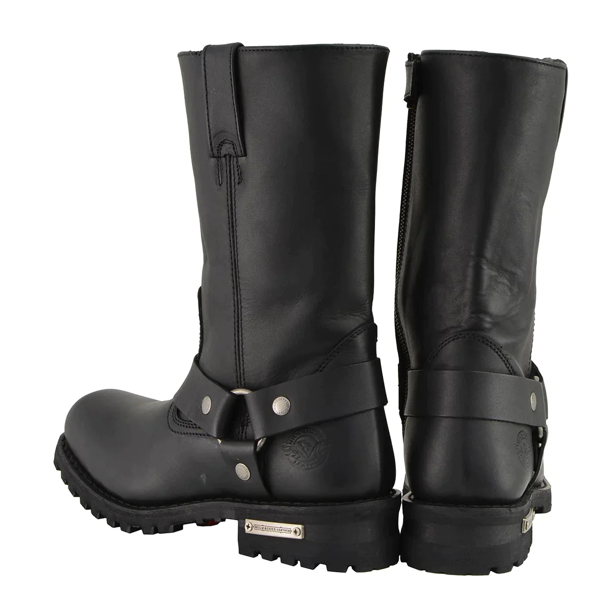 Men's Black 'Wide-Width' 11-inch Classic Square Toe Harness Boots