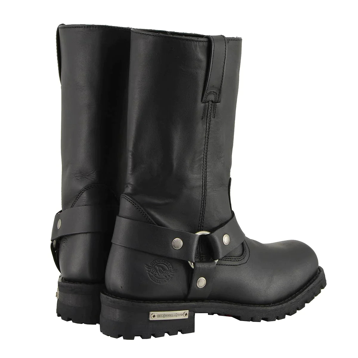Men's Black 'Wide-Width' 11-inch Classic Square Toe Harness Boots