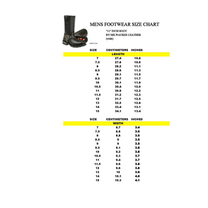 Men's Black 11-inch Classic Square Toe Harness Boots
