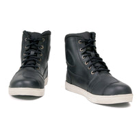 MBM9002 Men's Reinforced Leather Biker Riding Shoes Shift Protection