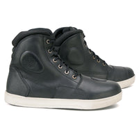MBM9002 Men's Reinforced Leather Biker Riding Shoes Shift Protection