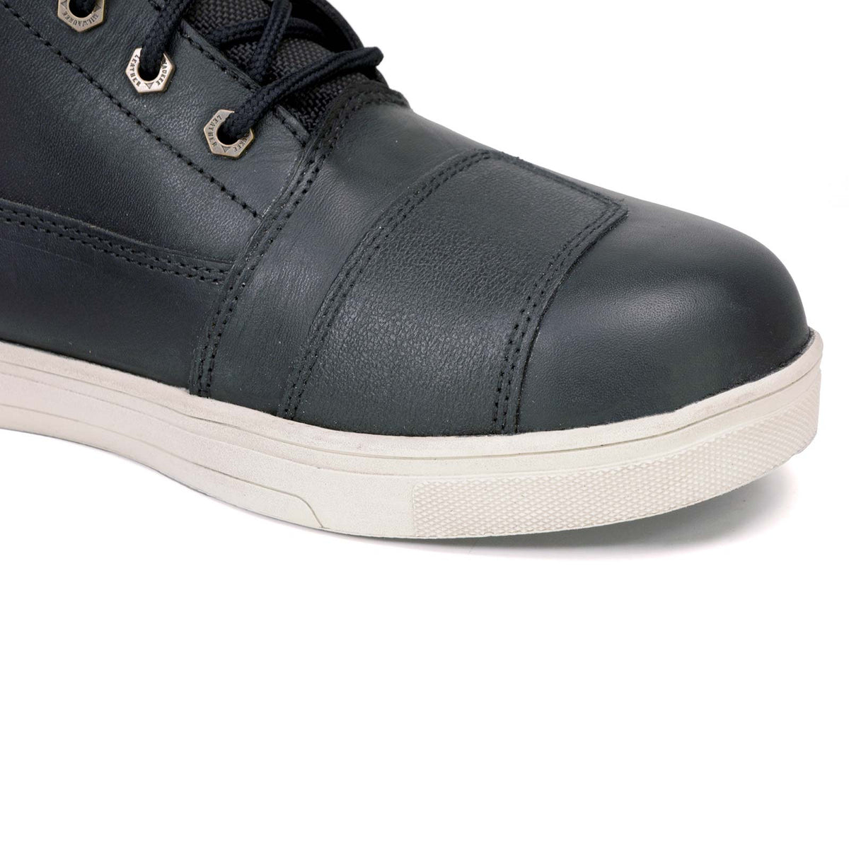 MBM9002 Men's Reinforced Leather Biker Riding Shoes Shift Protection