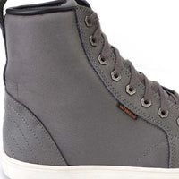 Men's Leather and Canvas Street Riding Waterproof Shoes Grey
