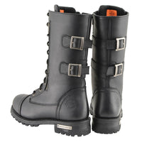 13-Inch Tactical Lace-Up Leather Boots with Knife Storage Pocket
