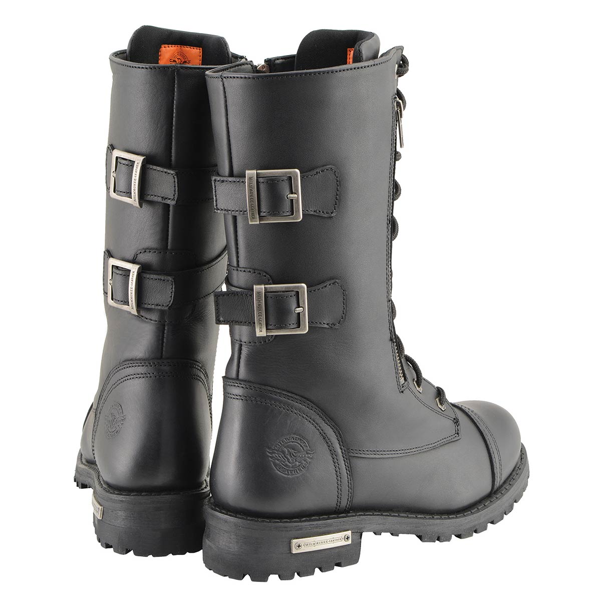 13-Inch Tactical Lace-Up Leather Boots with Knife Storage Pocket