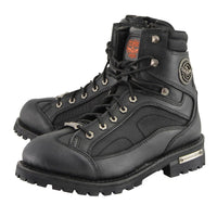 6-Inch Lace-to-Toe Motorcycle Boots with Gear Shift Protection