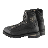 6-Inch Lace-to-Toe Motorcycle Boots with Gear Shift Protection