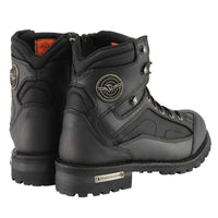 6-Inch Lace-to-Toe Motorcycle Boots with Gear Shift Protection