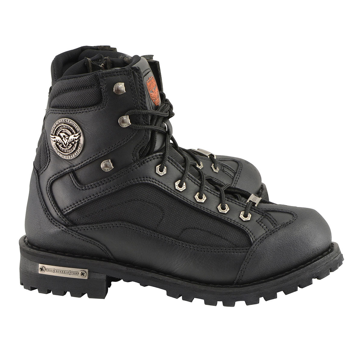 6-Inch Lace-to-Toe Motorcycle Boots with Gear Shift Protection