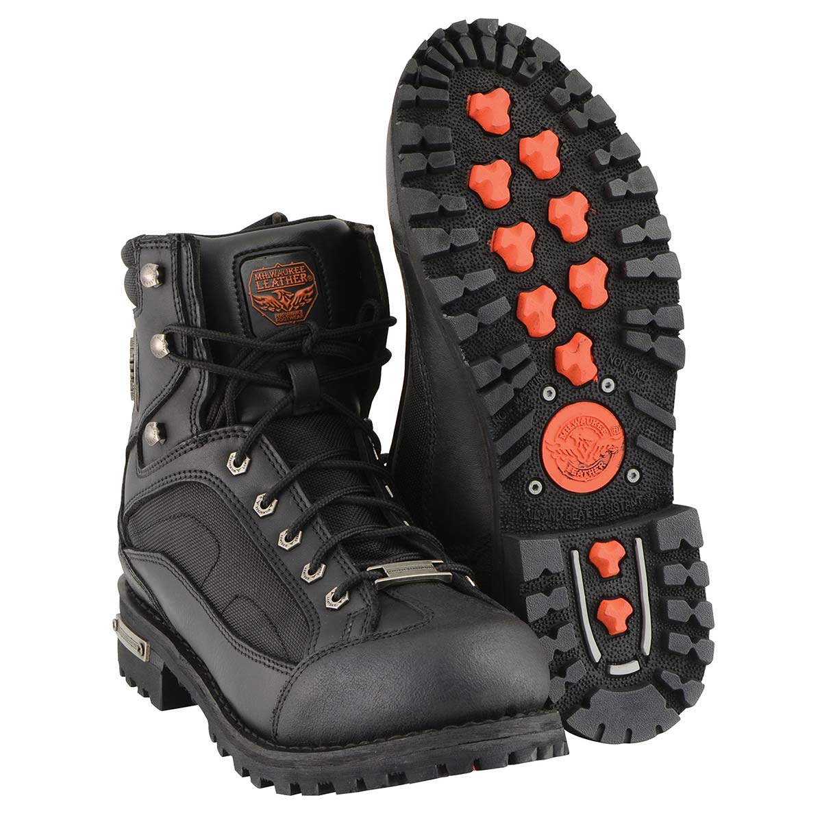 6-Inch Lace-to-Toe Motorcycle Boots with Gear Shift Protection