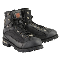 6-Inch Lace-to-Toe Motorcycle Boots with Gear Shift Protection