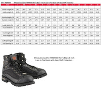 6-Inch Lace-to-Toe Motorcycle Boots with Gear Shift Protection