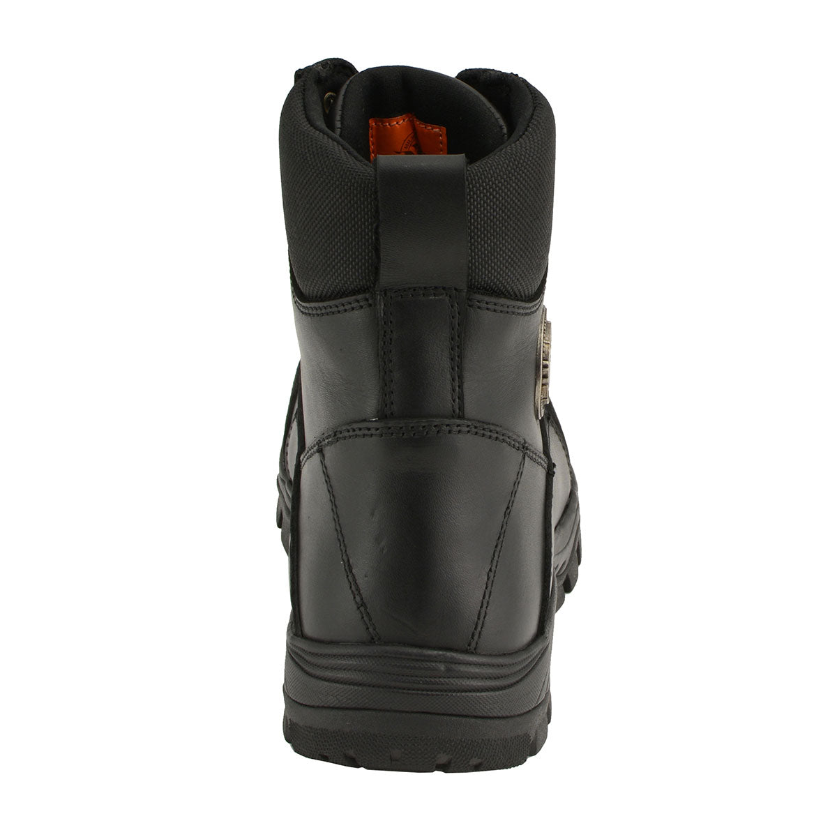 MBM9081 Tactical Lace-Up Leather Biker Riding Boots Black
