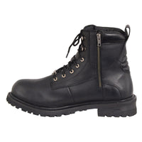 Men's 6-Inch Leather Logger Waterproof Boots, Wide Width Black