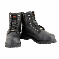 6-inch Logger Steel Toe Waterproof Boots Wide Width Black