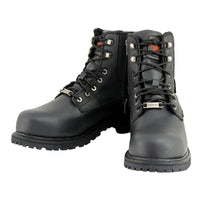 6-inch Logger Steel Toe Waterproof Boots Wide Width Black