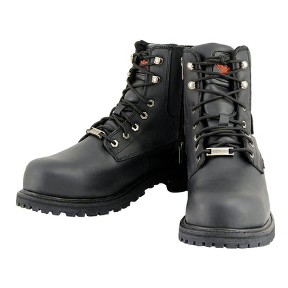 6-inch Logger Steel Toe Waterproof Boots Wide Width Black