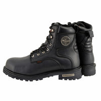 6-inch Logger Steel Toe Waterproof Boots Wide Width Black