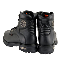 6-inch Logger Steel Toe Waterproof Boots Wide Width Black