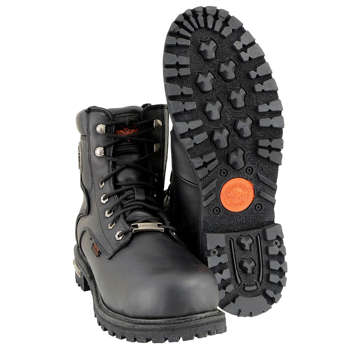 6-inch Logger Steel Toe Waterproof Boots Wide Width Black