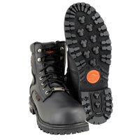 6-inch Logger Steel Toe Waterproof Boots Wide Width Black