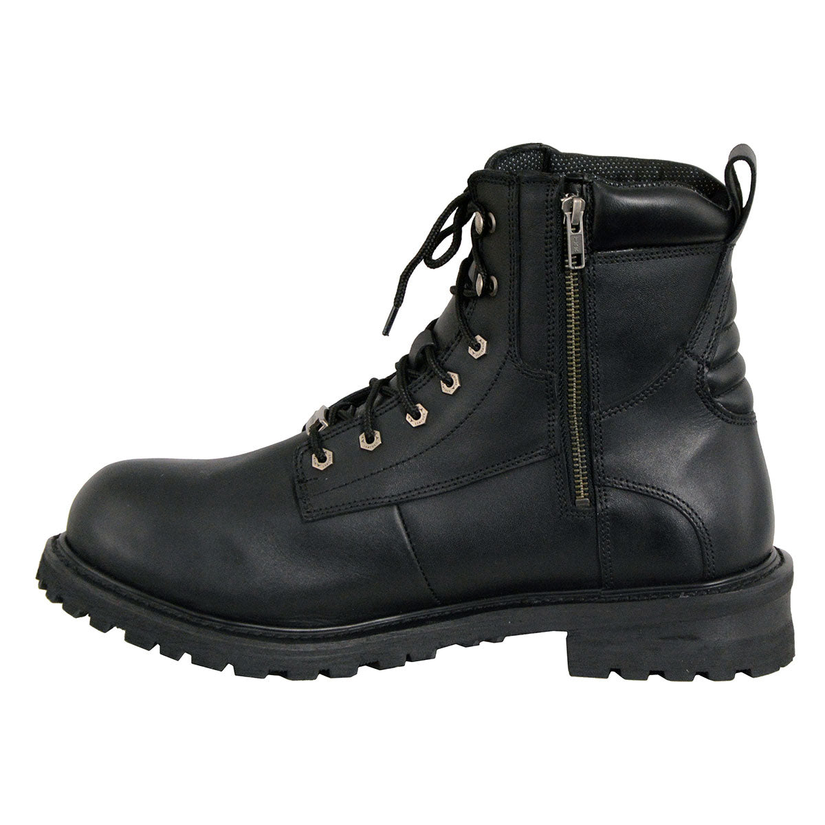 6-inch Logger Steel Toe Waterproof Boots Wide Width Black