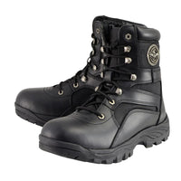 Men's 9-Inch Black Tactical Lace to Toe Leather Boots